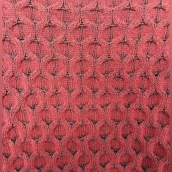 Knox Rose Red Cable Knit Sweater - Picture 8 of 8